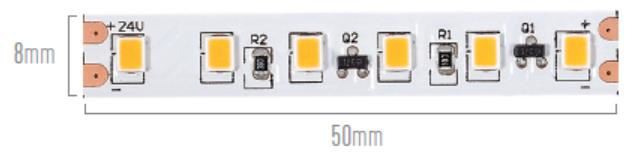 8 mm bred LED-strimmel